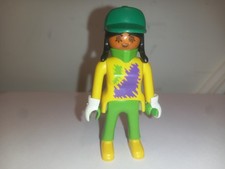 Playmobil skieuse casquette gant sport hivers montagne vintage