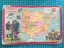 mm026 circa 1910 carte cartonnée 27x17cm imagerie militaire Espagne et Portugal