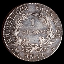 1 Franc An 12 A Bonaparte 1er