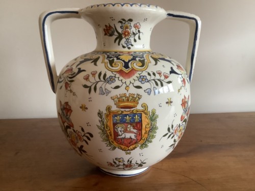 Rouen vase blason fait main - fait,