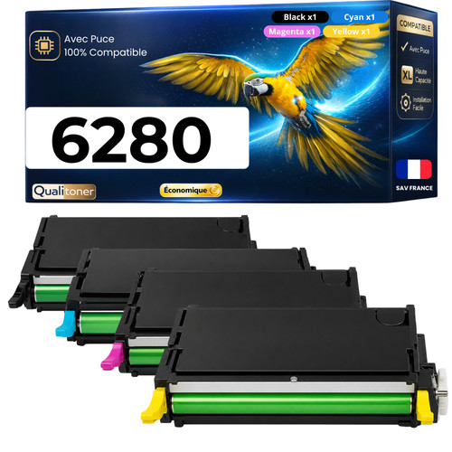 Pack toners 6280 compatible - pack, 4