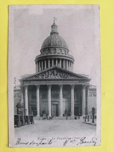 Cpa paris écrite 1904 - cpa, à