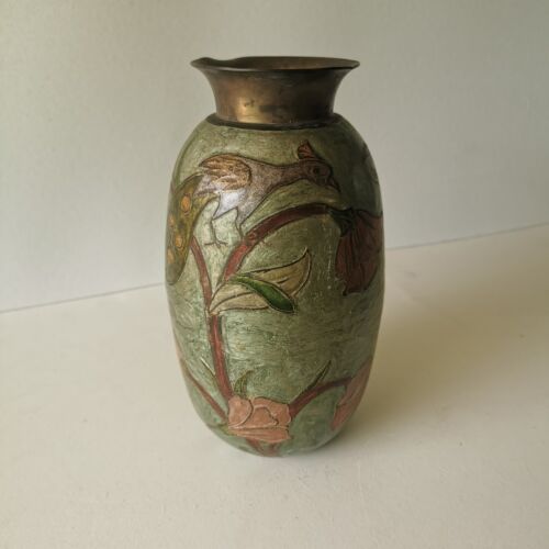 Vase cloisonné avec décor - vase,