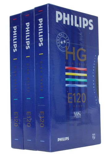 Philips lot cassette vhs - philips, 3