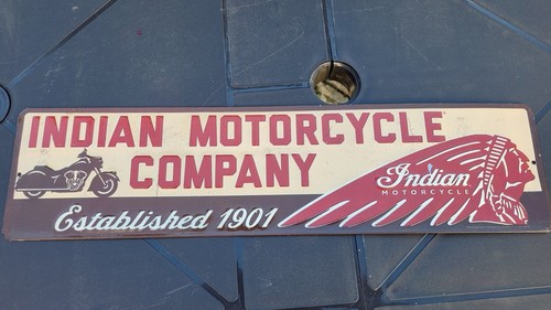 Rare plaque indian motorcycle - indian,