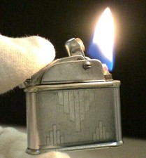 Briquet Ancien - MYON 601 - French Vintage Fuel Lighter Feuerzeug Accendino