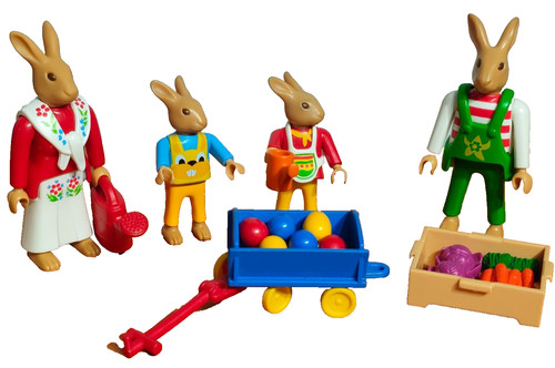Lot playmobil figurines lapins - playmobil,
