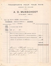 1933   FRANCOIS BALANDE A PARIS - M. CROIZET A COGNAC