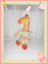 F - Doudou Peluche Girafe Vert