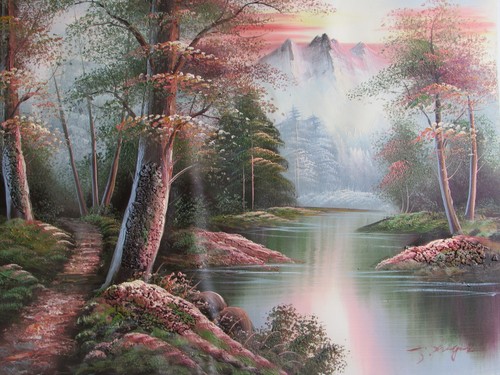 Forêt arbres pays - pays, scape
