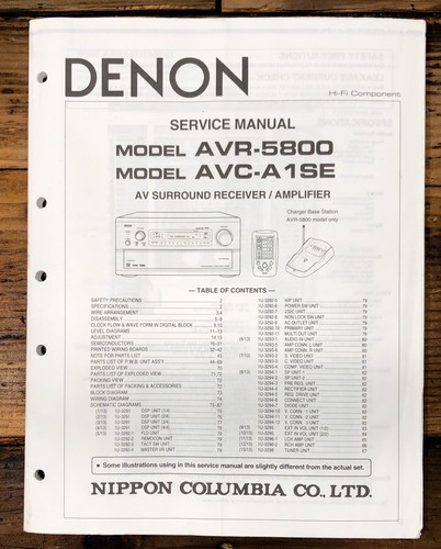 Denon avr 5800 - denon, avr-5800