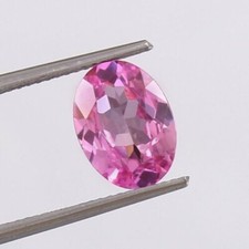 AAA Naturel Parfait Couleur Saphir Rose Ceylan Gemme Libre Ovale Taillé 9x7 MM