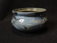 Joli Vase émaillé Bleu Terre