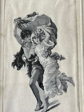 Peinture sur soie miniature