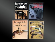 Ensemble de 4 livres sur l’histoire des armes à feu