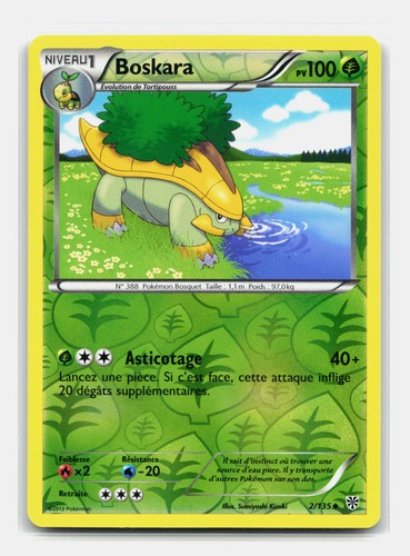 Carte pokémon boskara 135 - carte, 2/135