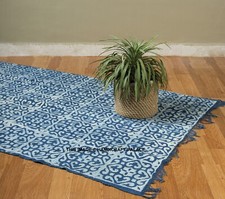 Tapis Dhurrie Plat Tissé Boho