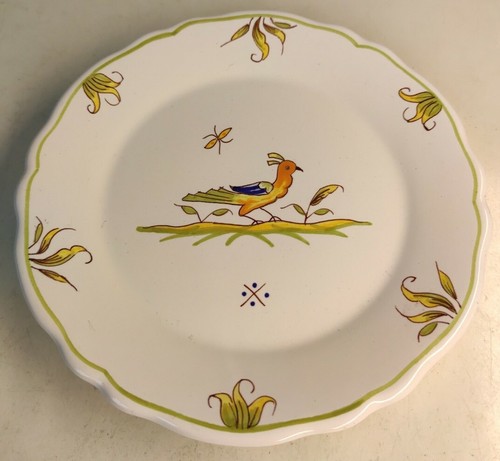 Assiette décor moustiers - assiette,