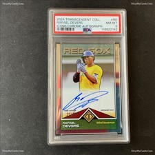 2024 Topps Transcendent Transcendent Chrome Auto Rafael Devers /25 PSA8 Giants