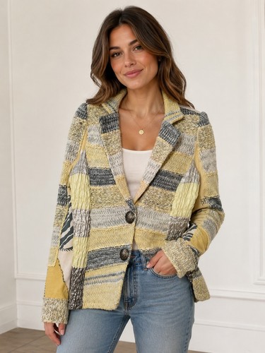 Lulu patchwork yellow grey - lulu-h,