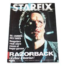 Magazine / revue Starfix / numéro 23 / Razorback / Avoriaz / David Lynch (1985)