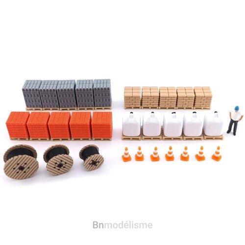 Lot pcs chantier - lot, 1/87