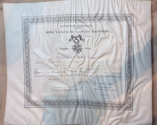 Militaria diplome officier - militaria,