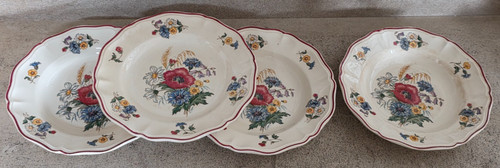 Anciennes assiettes creuses - anciennes,