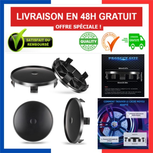 Caches moyeu noirs - mm,