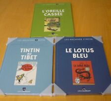 Hergé/Tintin les archives (Atlas)/3 albums : lotus, l'oreille, Tibet /1°édt/NEUF