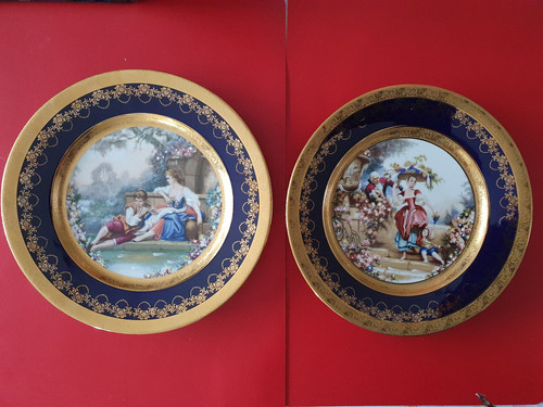 Assiettes porcelaine legle - assiettes,