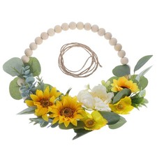  Couronnes de tournesols pour porte d'entrée : panneau de porte en bois à