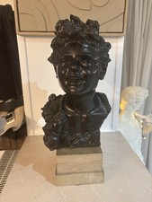 Buste Ancien En Bronze Signé