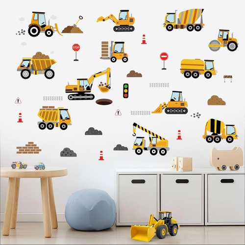 Stickers muraux engins - stickers,