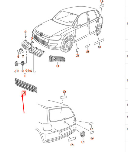 Polo grille d - vw,