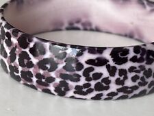 Bracelet Vintage Motif félin Panthère plastique Rose Neuf