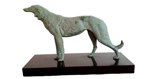 Leducq sculpture lévrier - m.,