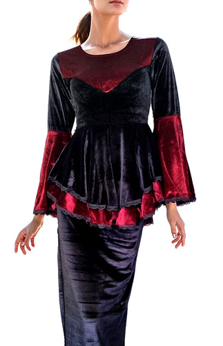 Tunique velours gothique - tunique,