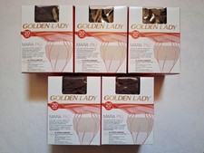 LOT DE 5 COLLANTS EXTRA LARGE 20 DEN GOLDEN LADY TAILLE XXL COULEUR CASTORO