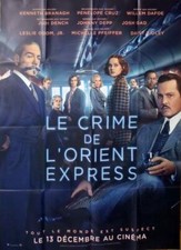 MURDER ON THE ORIENT EXPRESS - TRAIN / CHRISTIE - ORIGINAL LARGE MOVIE POSTER