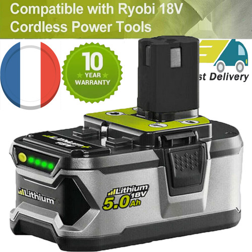 Batterie 18v 0ah pour ryobi - 5.0ah,