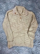Pull vintage col à boutons