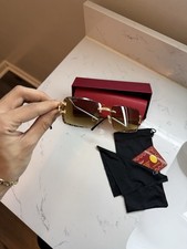 Cartier C Gold Frameless Lens