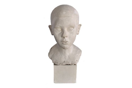 Buste enfant plâtre - buste,