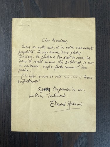 Edmond rostand lettre - edmond,