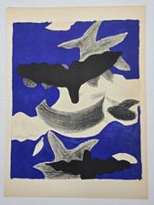Héliogravure Georges BRAQUE - Les oiseaux - Birds. VERVE Paris 1955