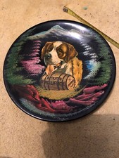 Assiette Décorative  Savoie Bourg Saint Maurice Saint Bernard Signe Tessier