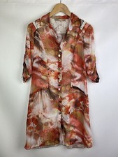 Robe chemise surimprimée