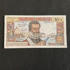 FRANCE: 50NF Henri IV