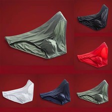 Culotte de bain homme grande taille slip pochette sexy couleur unie toute saison